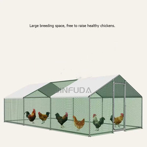 กรงสัตว์เลี้ยงทำจากโลหะกรงเลี้ยงไก่กรงสัตว์เลี้ยงขนาดใหญ่สำหรับกลางแจ้ง - Product Image 6