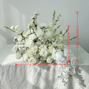 Arrangements de fleurs artificielles en soie personnalisés DKB pour mariages, Noël, Halloween - Décoration intérieure/extérieure écologique, couleurs personnalisées - Product Image 2