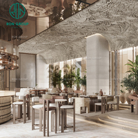 Ensemble de meubles de luxe haut de gamme multifonctionnels en marbre et tissu pour salon de thé, hôtel, café, restaurant et hôtellerie