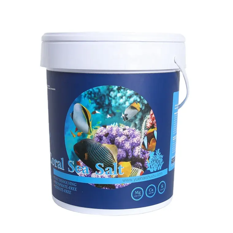 최신 생산 인공 정제 해양 애완 동물 개인 라벨 수족관 인산염 무료 하드 산호 Lps 소금물 물고기 수족관