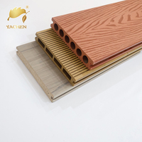 Planches de terrasse en WPC de haute qualité pour l'extérieur, dalles de terrasse en bois composite pour jardin et terrasse