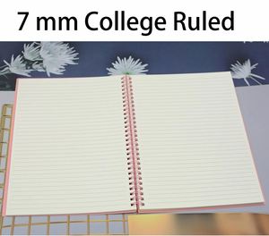 High Quality Wholesale A5 College Ruled Hardcover Spiral Binding 70-80gsm Paper <b>Journal</b> Daily Notebook Customized Logo for Gift - Product Image 3