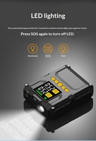 Démarreur de batterie 12V robuste à courant de crête de 3000A avec compresseur d'air intégré de 150 PSI