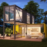 Maisons mobiles Allemagne Barndominium Kit de maison préfabriquée 2200 pieds carrés Maison conteneur Café conteneur pour Dubaï