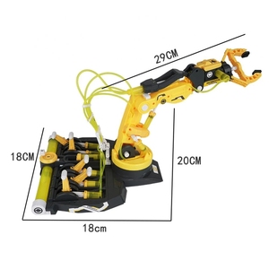 Kit de bras manipulateur hydraulique 3-en-1 en plastique, jouets éducatifs STEAM pour enfants, boîte d'expériences pour assembler des modèles de véhicules d'ingénierie - Product Image 5