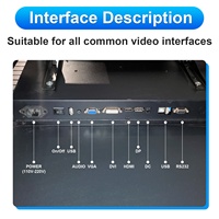 Écran incurvé LED 4K de 43 pouces avec panneau en acrylique, rapport d'aspect 4:3, bordure, interface USB, nouveau moniteur de jeu