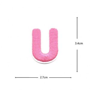 Parche Bordado Termoadhesivo de 2.8*3.4cm, Mini Letras y Números Coloridos - Product Image 4
