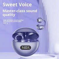 Auriculares de Clip para Oreja, Sin Introducir en el Oído, Resistentes al Agua, Calidad de Sonido sin Pérdidas, Conducción Ósea, para Correr y Deportes