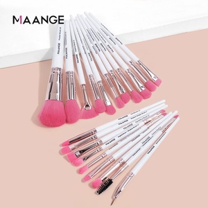 Per MAANGE Private Label di alta qualità pennelli trucco viso <span class=keywords><strong>bianco</strong></span> correttore di miscelazione pennelli uso all'ingrosso viso - Product Image 1