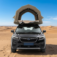 Tente de toit gonflable portable, imperméable et résistante au vent pour SUV, camping en plein air et voyages tout-terrain