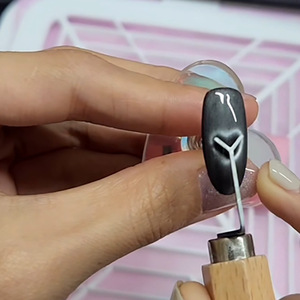 Bâtonnet magnétique professionnel pour ongles en gel, motif cœur, pour manucure DIY, outil de nail art pour vernis gel de salon - Product Image 3