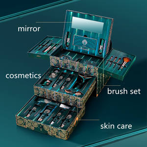 Kaqili Eastern <span class=keywords><strong>Set</strong></span> Regalo Trucco 26pz di Lusso, Cofanetto Cosmetici Impermeabili con Primer, Fondotinta, <span class=keywords><strong>Pennelli</strong></span> e Palette Ombretti - Product Image 2