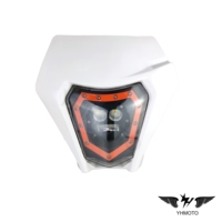 Ensemble de phares LED pour moto, 5000LM, masque de phare avant, adapté pour KTM EXC SXF Enduro Dirt Pit Bike Supermoto