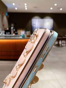 Funda A73 de Lujo con Correa de Cadena de Corazones, Soporte para Teléfono, Cubierta Electrochapada para Samsung Galaxy A51 <span class=keywords><strong>A52</strong></span> A50 A30 A70 A31 A71 A33 A53 A7 <span class=keywords><strong>M33</strong></span> - Product Image 6