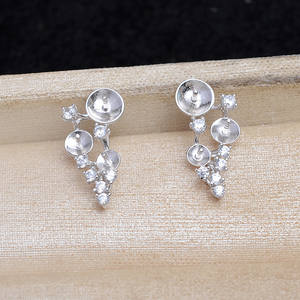 Accesorios de Plata S925 para DIY, Base Vacía para Perlas de Mármol de 16.3-16.5mm, Juego de Joyería, Aretes de Moda, Colgante, Anillo 6105 - Product Image 4