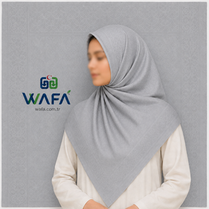 ผ้าพันคอชีฟองโพลีเอสเตอร์พรีเมียม Wafa ขนาด 140x140 ซม. ลายเรียบแบบย้อมสี  ดีไซน์ลายแจ็คการ์ด  น้ำหนักเบา นุ่ม ระบายอากาศได้ดี - Product Image 5