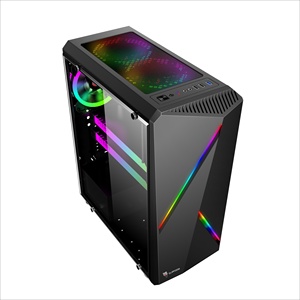 2020 nueva estructura de juego ATX ITX <span class=keywords><strong>pc</strong></span> caso con <span class=keywords><strong>tira</strong></span> de luz <span class=keywords><strong>led</strong></span> <span class=keywords><strong>RGB</strong></span> - Product Image 2