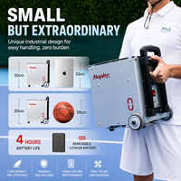 Nisplay N0 Machine à balles de tennis professionnelle portable en aluminium de 8 kg, lanceur d'entraînement ultra-léger pour la pratique sur le terrain