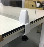 Pince de cloison en alliage d'aluminium pince de support écran de bureau pour diviseur de pince de partition de Table de bureau