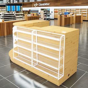 Armoire en bois géante pour dépanneur caisse, tabac et alcool supermarché peut être combiné caisse - Product Image 4