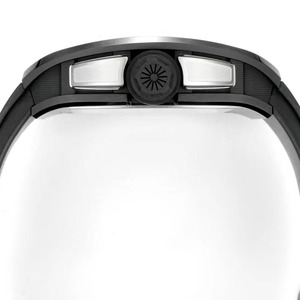 นาฬิกาข้อมือผู้ชายระบบกลไกคุณภาพระดับหรูที่ขายดีที่สุดตลอด 26 ปี พร้อมหน้าปัดเซรามิกสีดำ เข็มเรืองแสง และเม็ดมะยมคาร์บอนไฟเบอร์ - Product Image 5