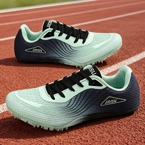 Chaussures d'<span class=keywords><strong>athlétisme</strong></span> de course de vitesse unisexe pour hommes et femmes – Baskets de course professionnelles à crampons - Product Image 4