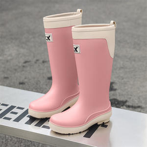 أحذية علكة نسائية مقاومة للماء سميكة مقاومة للاهتراء لمطبخ وصيد أسماك ولينغتون - Product Image 4