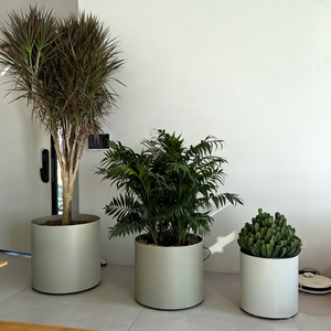 Vaso per <span class=keywords><strong>Fiori</strong></span> Extra-Large in Fibra di Argilla JIN PENG, Contenitore per <span class=keywords><strong>Fiori</strong></span> da Esterno, Resistente al Vento e alla Pioggia, Decorazione Moderna per Giardino - Product Image 2