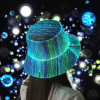 Nouveau style de décoration, chapeau bob lumineux de haute qualité, changeant de couleur, pour Thanksgiving, Nouvel An, mariage, anniversaire, Noël