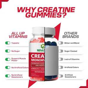OEM/ODM Increase Strength and Build Muscle for Women & Men Sugar Free <b>Creatine</b> <b>Monohydrate</b> Gummies - Product Image 4