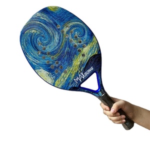 Doanh số bán hàng lớn ở mức giá thấp nhà máy chuyên nghiệp bãi biển Tennis vợt 50% sợi Carbon + 50% sợi thủy tinh bãi biển mái chèo trong kho - Product Image 3