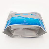Sac de stockage d'eau potable extra épais, eau enrichie en hydrogène, poche à eau autoportante anti-fuite avec bec verseur en aluminium 5L 10L