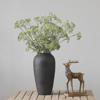 Bouquet de fleurs artificielles en gros, fleurs en plastique, verdure, lilas, ornements décoratifs en forme de haricot