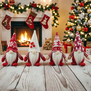 Muñecos Navideños Hechos a Mano sin Rostro para Decoración de Mesa, Gnomos de Peluche Tejidos, Tomte Nórdico, Decoración para Fiestas Navideñas y el Hogar - Product Image 2