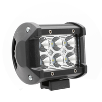 Lampe de travail LED à lentille 4D de 4 pouces 18W pour moto, tracteur, bateau, tout-terrain, 4x4, camion, SUV, VTT, accessoires de voiture