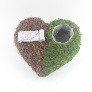 Jardinière en mousse naturelle de conception chinoise moderne, faite à la main, dernier modèle de <span class=keywords><strong>cache</strong></span> <span class=keywords><strong>pot</strong></span> pour l'extérieur, pour fleurs artificielles à la maison - Product Image 2