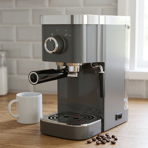 Retro Semi Automatic <b>Espresso</b> Machine Pressure Gauge Single Double <b>Cup</b> Brewing Household Coffee Equipment - Product Image 1