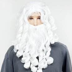 Disfraz de Cosplay de Papá Noel con juego de peluca para jugar maquillaje o eventos de tiro para Navidad - Product Image 1