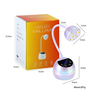 Lámpara de <span class=keywords><strong>Uñas</strong></span> LED <span class=keywords><strong>UV</strong></span> Recargable TSZS 360 ° Secador de <span class=keywords><strong>Uñas</strong></span> Portátil Inalámbrico Giratorio con Sensor Automático, Lámpara <span class=keywords><strong>UV</strong></span> Mini de Cuello de Cisne <span class=keywords><strong>para</strong></span> Salón - Product Image 6