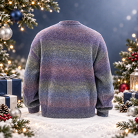 Pull en maille personnalisé à col en V, 320 GSM, poids moyen, doux et chaud, pour hommes et femmes, idéal pour le bureau et les tenues décontractées superposées
