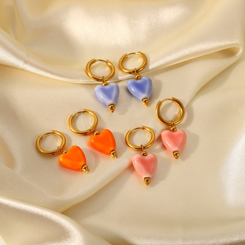 Fashion Jewelry Shaped Earrings 18K Gold