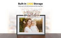 Marco de Fotos Digital WiFi con Pantalla Táctil IPS de 10 Pulgadas, 32 GB de Almacenamiento, Reproducción de MP4 y MP3, Marco Electrónico Inteligente para Fotos, Regalo para el Hogar y la Familia