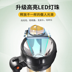 ไฟฉายค้นหา JUJINGYANG รุ่น 6630 LED แบบชาร์จไฟได้ พกพาสะดวก ผลิตจากอลูมิเนียมอัลลอยด์ ระยะไกล กันน้ำ ใช้สำหรับภายนอกอาคาร ไฟฉุกเฉิน - Product Image 2