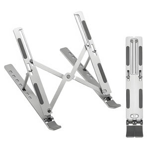 Soporte Ajustable Portátil de Doble Capa en Aluminio para <span class=keywords><strong>Laptop</strong></span>, Soporte Flexible de Enfriamiento para Notebook y Base para Tableta para Uso en Escritorio - Product Image 1