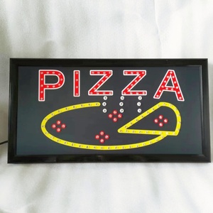 French pizza takeout LED billboard indoor hanging display <b>board</b> shop window sign directional sign decorative <b>light</b> luminous sign - Product Image 2