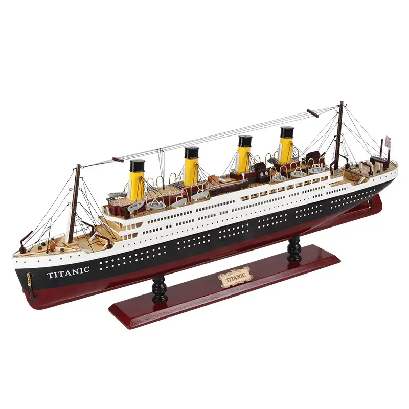 Modelo de crucero Titanic, decoración del hogar, artesanías de madera, buque cisterna de madera, modelo de barco Titanic, recuerdos de barco