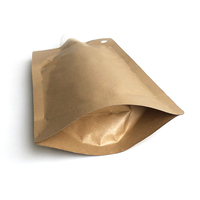 Sacs en papier Kraft personnalisés, sachet en papier Kraft marron étanche, pochette à bec pour boisson, sacs d'emballage, pièces