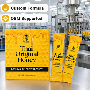 น้ำผึ้งป่าธรรมชาติไทยบรรจุกล่องพร้อมดื่ม - รับผลิตแบบ OEM บรรจุภัณฑ์ตามสั่ง และขายส่งจากโรงงานโดยตรง - Product Image 6