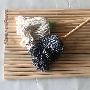 Mango de Escoba de Madera Pulida Natural Cabo Madera 1,20 Mts Palo De Escoba Escobillon Con Rosca para Limpieza del Hogar - Product Image 1