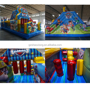 Scivolo Gonfiabile Commerciale per Bambini con Castello Rimbalzante, Combo Scivolo e Ostacoli per Esterni con Soffiatore - Product Image 3